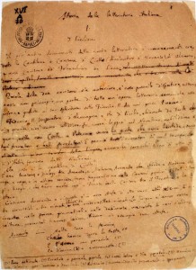 de-sanctis-manoscritto-storia-letteratura-italiana