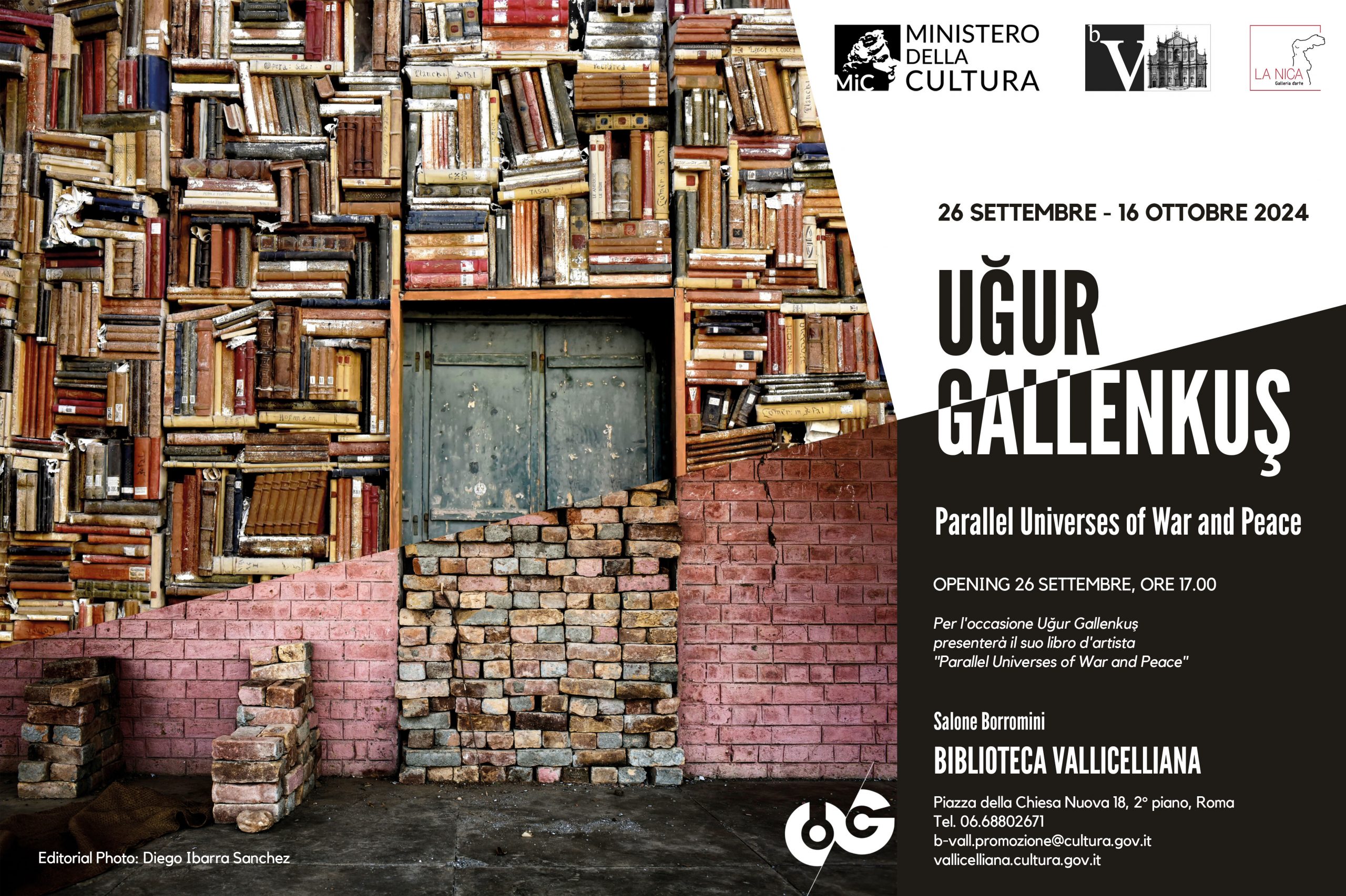 Locandina mostra di collage digitali di Ugur Gallenkus