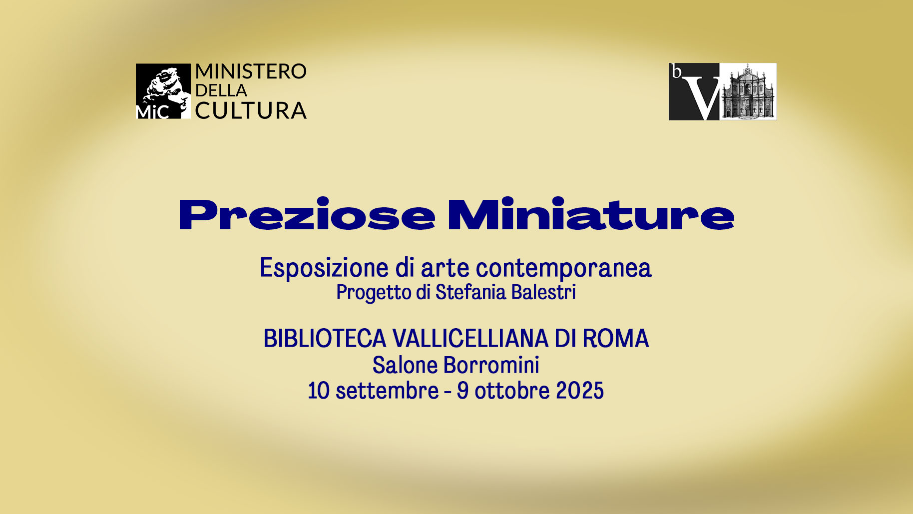 Banner mostra collettiva "Preziose miniature"