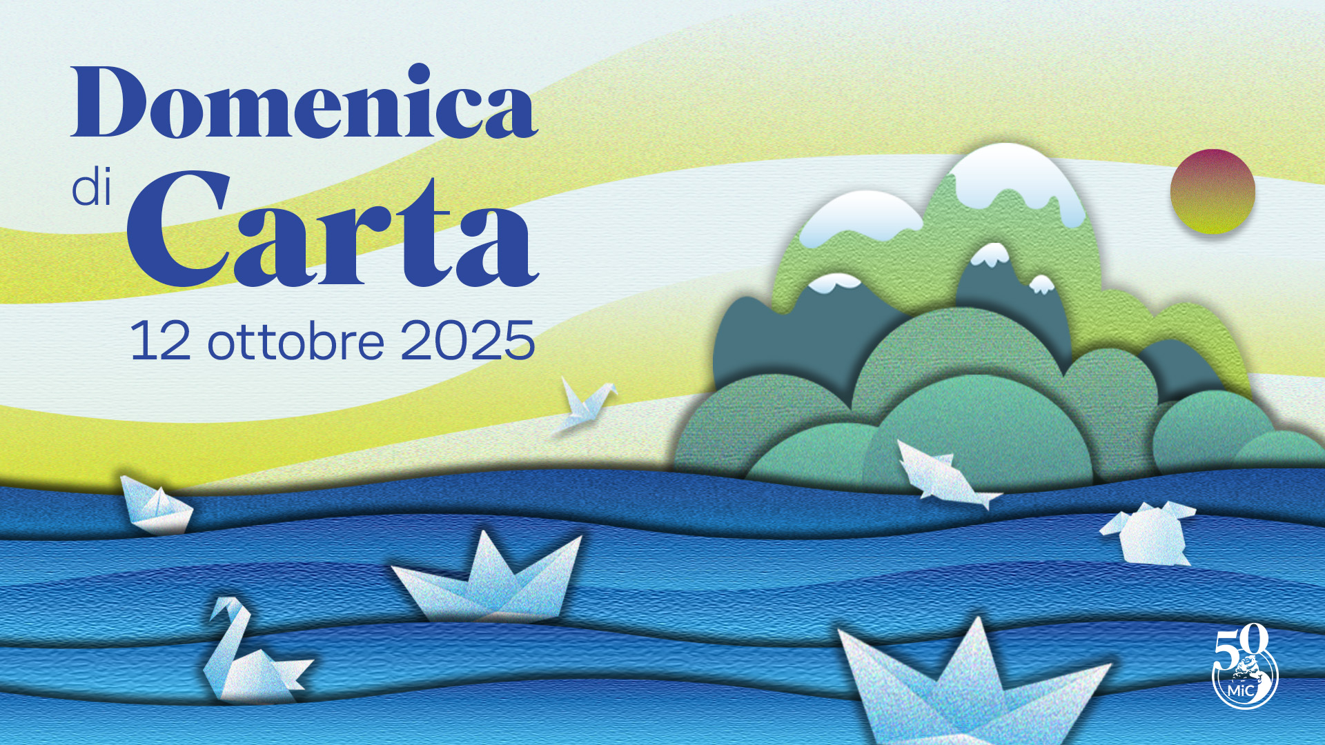 Grafica "Domenica di Carta 2025"