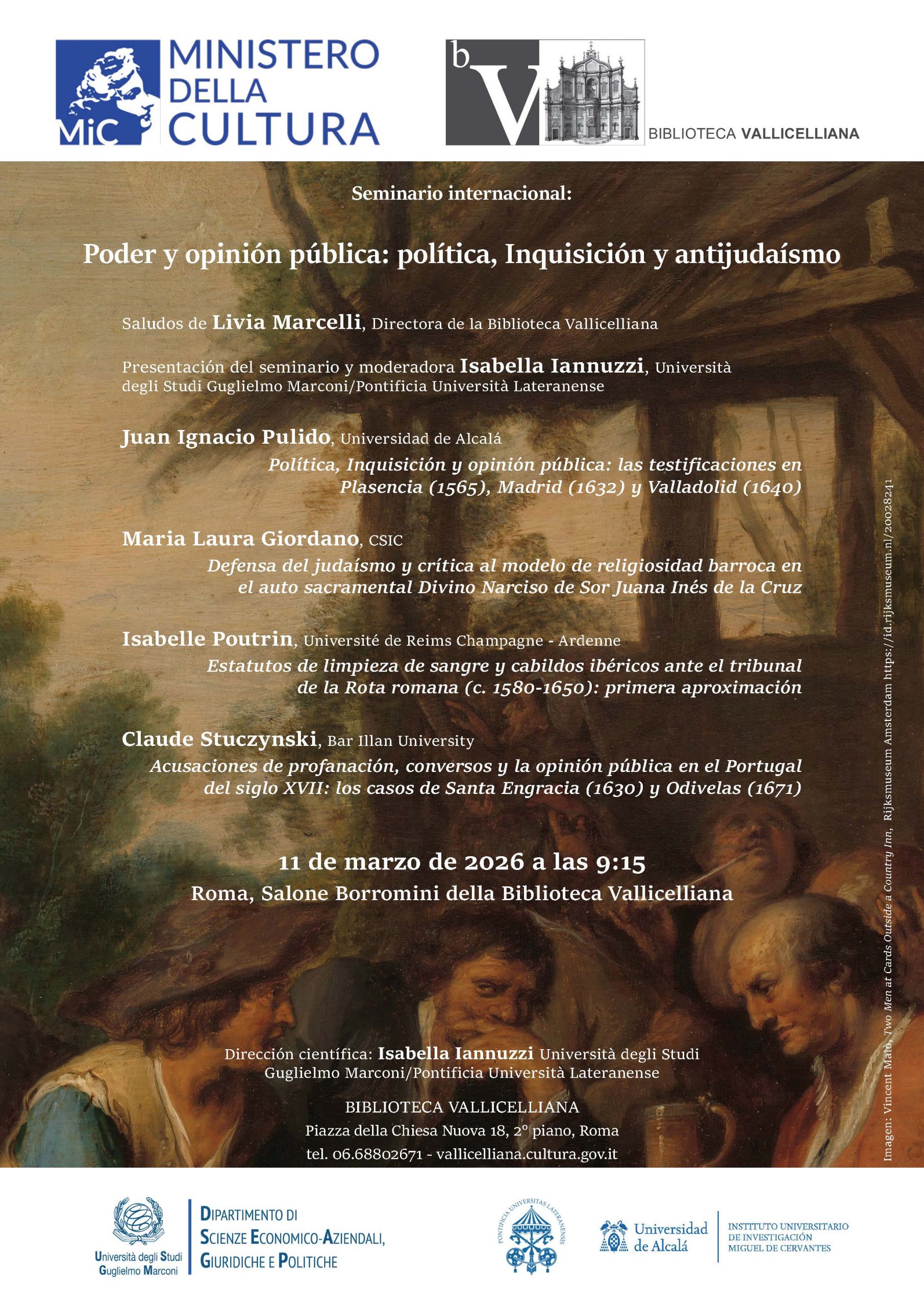 Locandina con programma del seminario