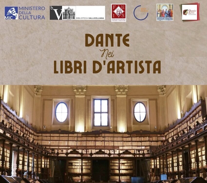 Copertina con titolo "Dante nei libri d'artista"