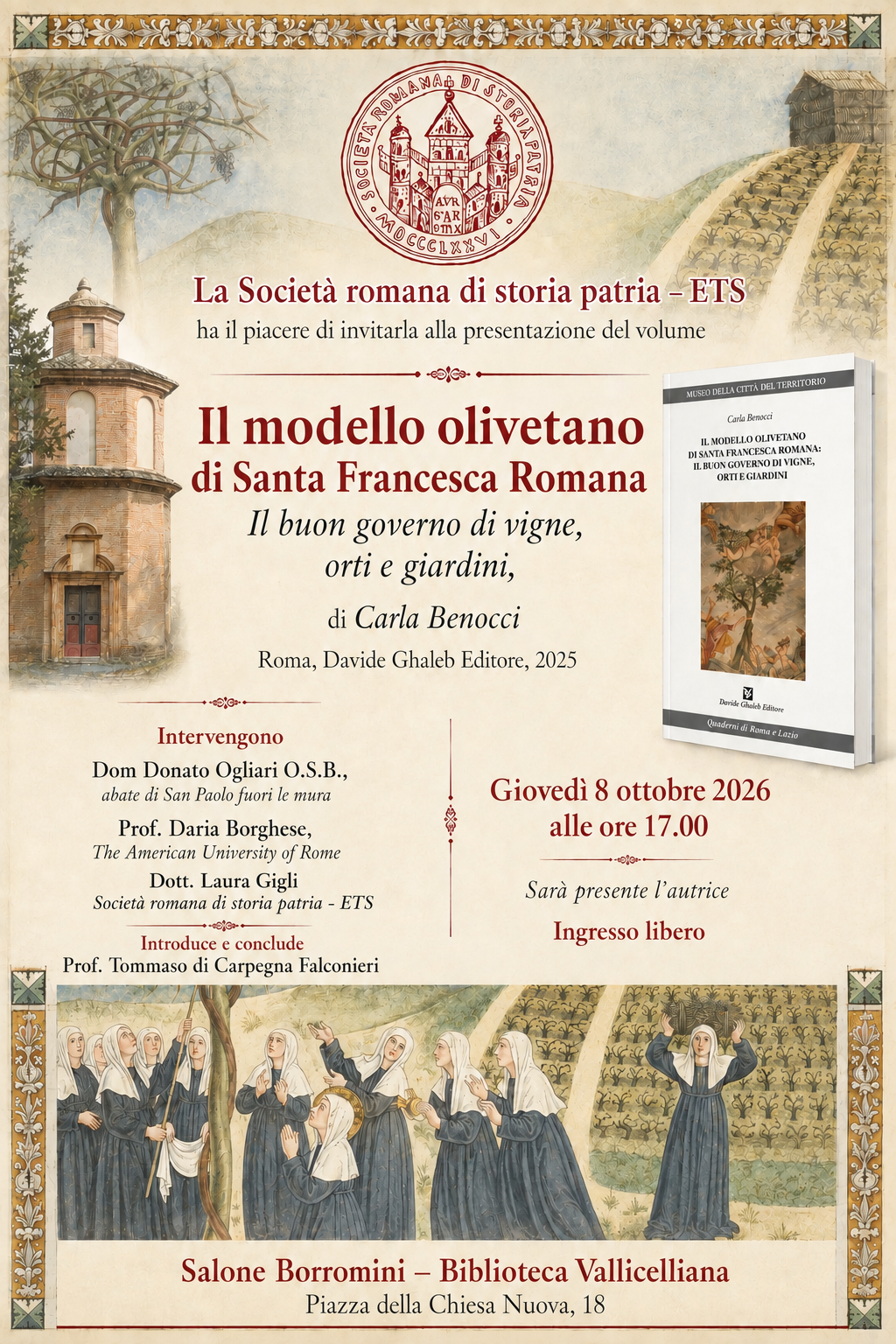 Locandina presentazione libro