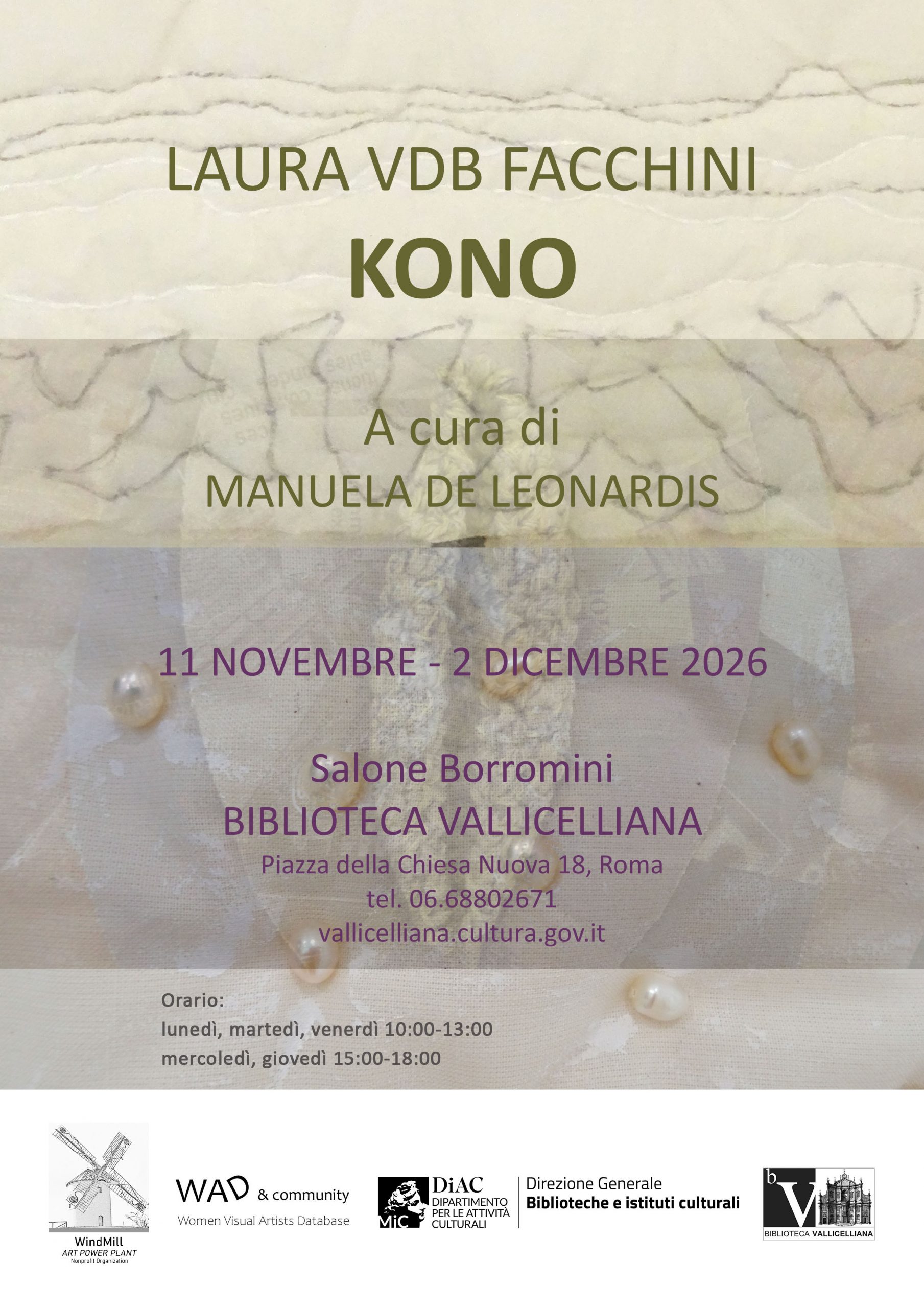 Locandina mostra KONO di Laura VdB Facchini